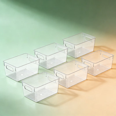 Clear Plastic Storage Bins And Organizer Containers For Kitchen, Pantry, Fridge, Cabinet, Bathroom, And Home Organization
