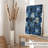 Abstract Blue Geometric Hexagon Pattern I Modern Unframed Art Print