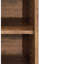 Élégante armoire à chaussures au fini chêne - 4 compartiments pour une armoire rectangulaire soignée et bien rangée en bois synthétique foncé au design fonctionnel