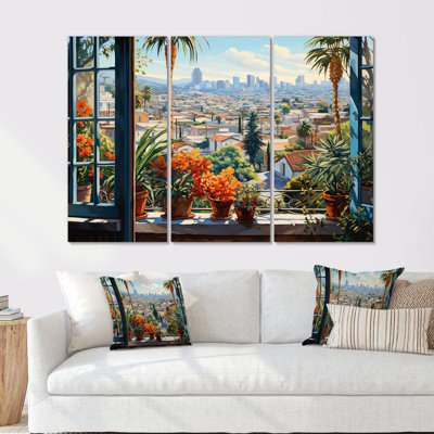 Los Angeles Window View 5 - Los Angeles Wall Art