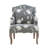 Arlynda Floral Embroidered Upholstered Accent Armchair