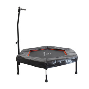 Teamson By Crowntec 50" Red Hexagonal Trampoline With Handlebar