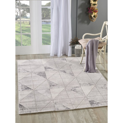 Donella Geometric Hand Woven Area Rug