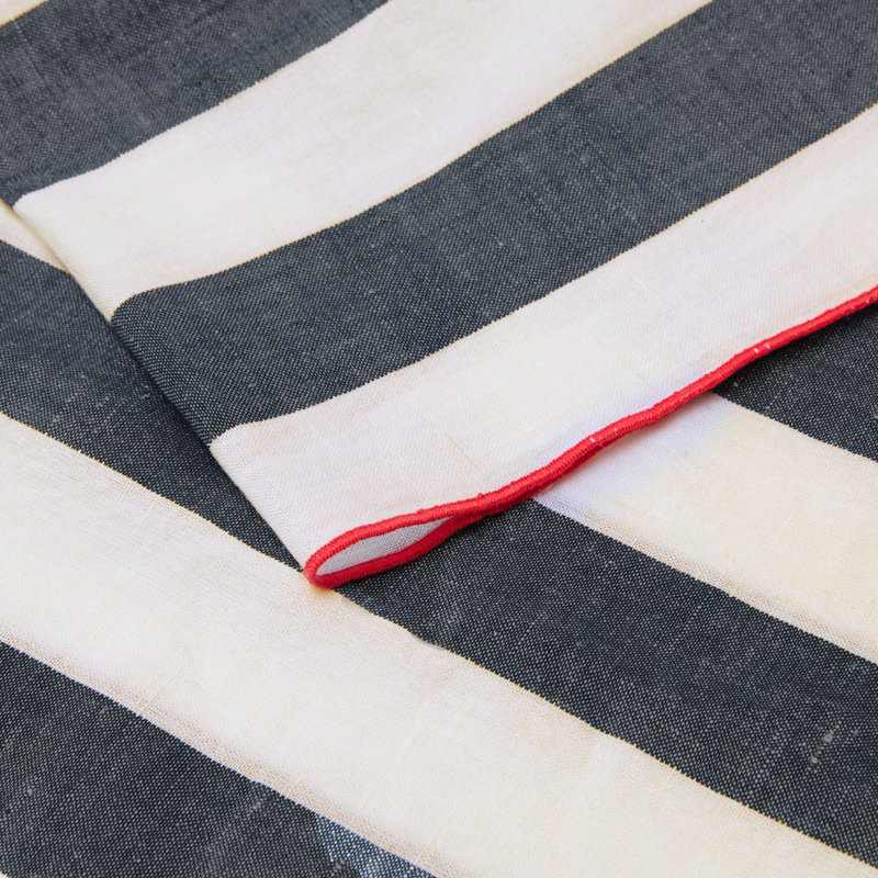 Serviettes Ammadas, Bleu marine, rouge