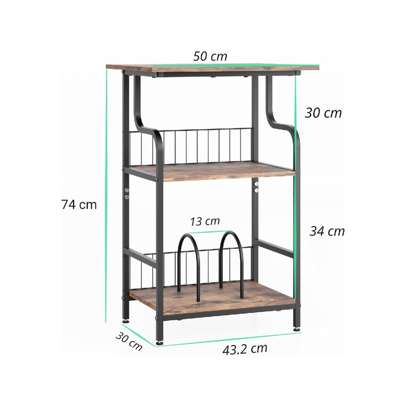 70cm H Media Shelves