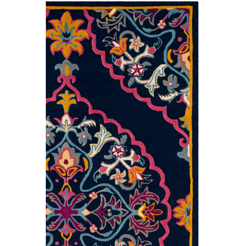 Tapis oriental en laine touffeté à la main Blokzijl, Rectangle 8 pi 9 po x 12 pi