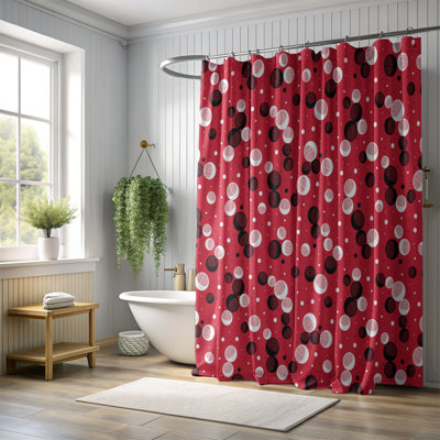 Red Noir - Rideau de douche Premium