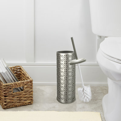 NU Steel Metal Toilet Brush And Holder