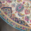 Tapis oriental ivoire / rose / bleu Verda-8859585