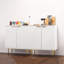 Modern White Accent Cabinet, Sideboard Buffet Cabinet For Dining Room-1402899993