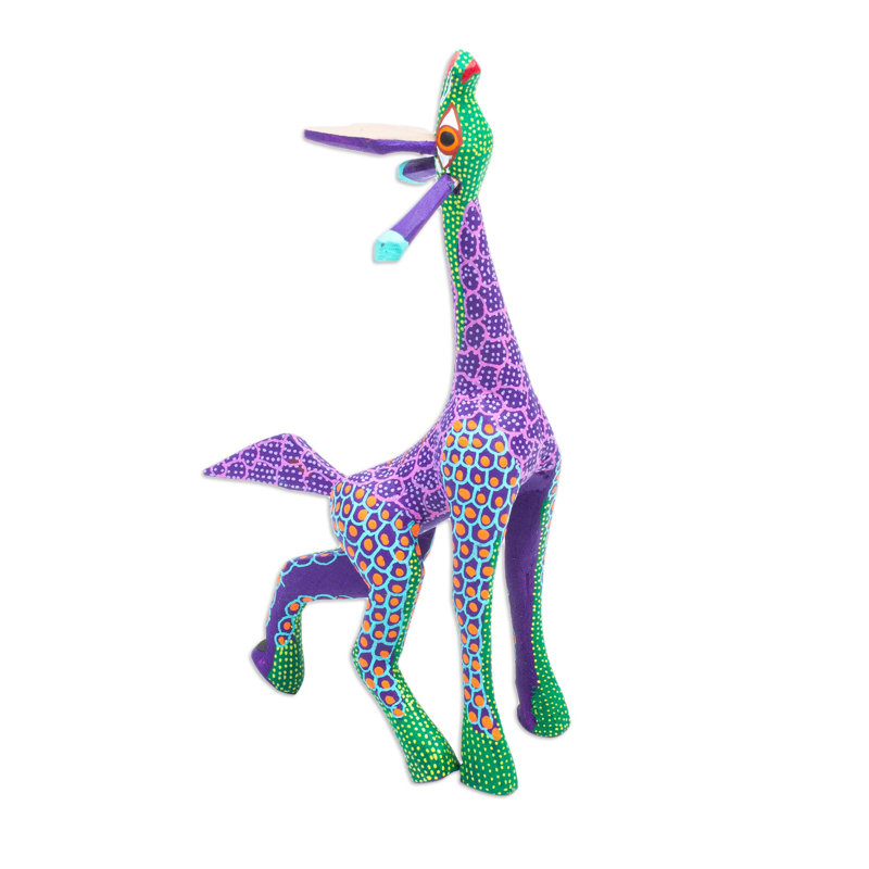 Sculpture en bois de girafe Akihiro