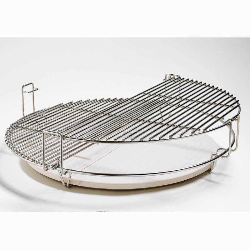 Grille de barbecue en acier inoxydable half moon