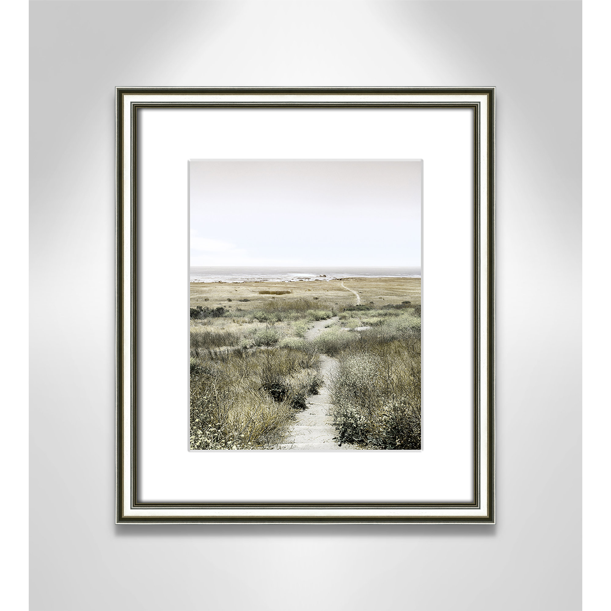 Footpath to Paradise by Danita Delimont - Picture Frame Photograph, 14.25 W x 16.25 H x 0.88 D, Silver
