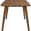 Table de salle à manger rectangulaire en noyer naturel avec un design moderne Mid-Century et un attrait pour chaque maison