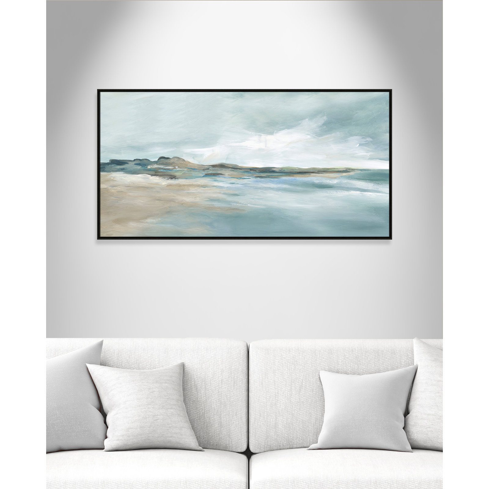 Coralie "Sandpoint" Print by Carol Robinson, 31.5" H x 61.5" W, Espresso