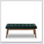 Banc Delilah - velours Banc simple, confortable, durable et multifonctionnel
