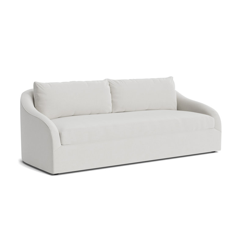Laurel 90 Sofa, Performance Velvet - Silver