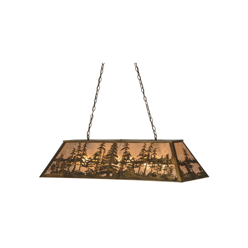 Rustic Lodge 6 - Light Pendant, 45" H x 48" W x 17" D