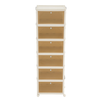 6 Pair Stackable Shoe Rack