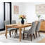 Chaises de salle à manger rembourrées en lin-9396358