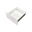 Armoire de cuisine avec portes, tablettes et tiroirs, armoire de rangement pour cuisine, blanc