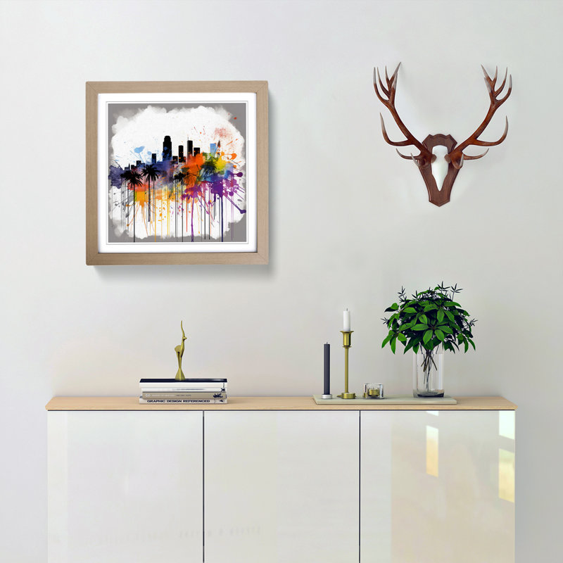 Single Picture Frame Print on Wood, Oak