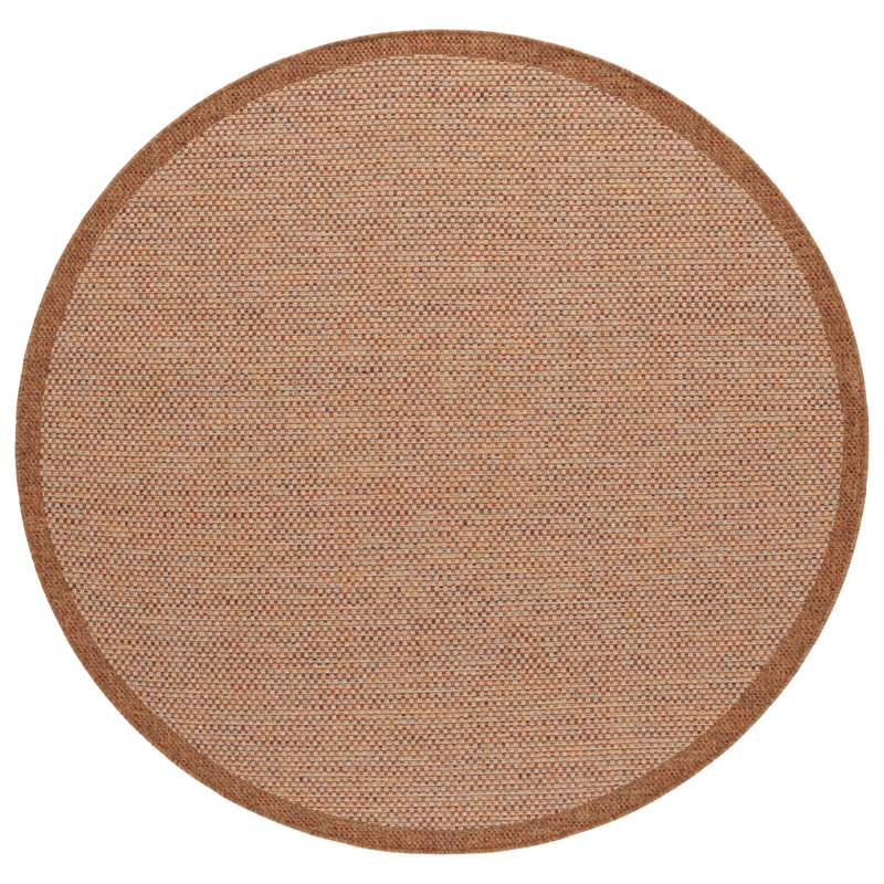 Lugenia Wicker Performance Rug, Round 6'7"