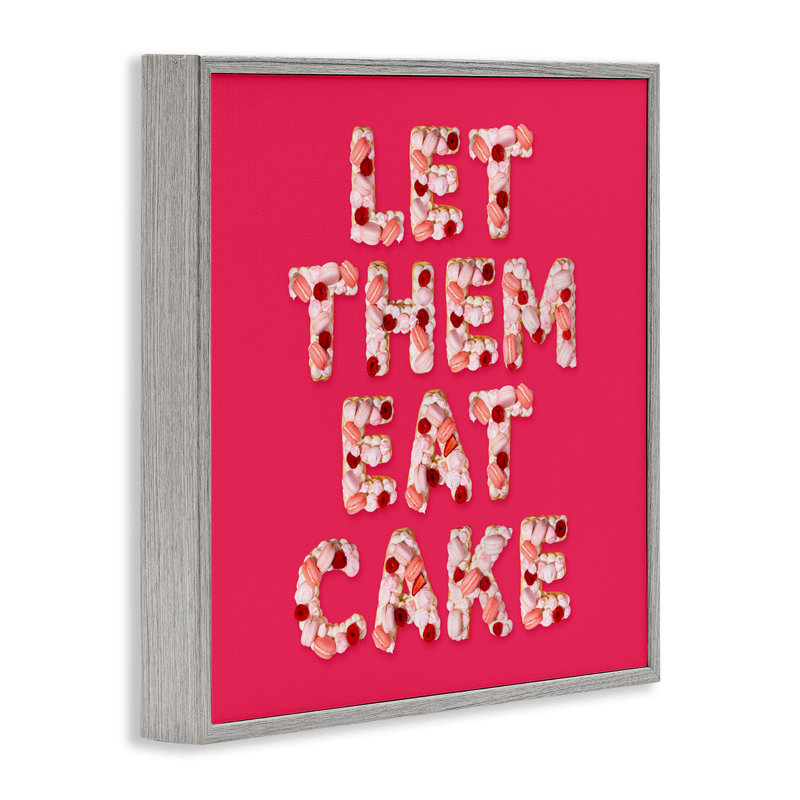 «Let Them Eat Cake», giclée encadrée, design par Lish Creative, Estampe numérique Farmhouse, H 17 po x l 17 po