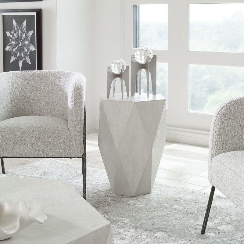 Table de bout Brisbane Block, Blanc
