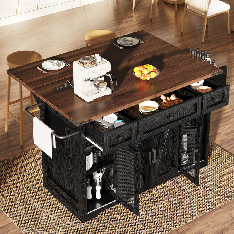Kitchen Island, Black