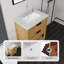 Meuble-lavabo autoportant avec lavabo