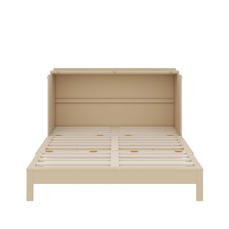 Lit escamotable double avec tiroir, Grand lit, Gold