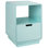 Table de bout avec tiroir et rangement 22,8 po, bleu menthe