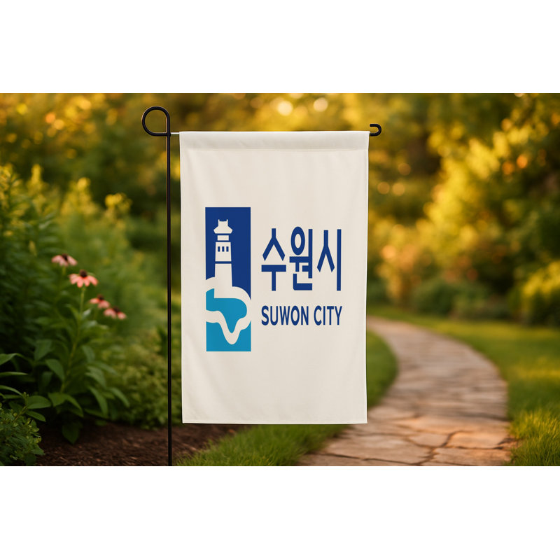 Drapeau de la ville de Suwon — Drapeau extérieur, H 24 po x l 36 po