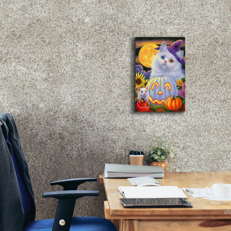 «Boo's Halloween» par Bridget Voth, reproduction d'art sur toile, H 18 po x l 12 po x P 0,75 po