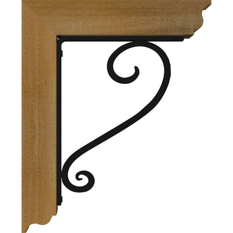 Support de fer simple Edwards, H 20 po x P 18 po, Cèdre rouge de l'Ouest l 3 1/2 po x T 4 po (lisse