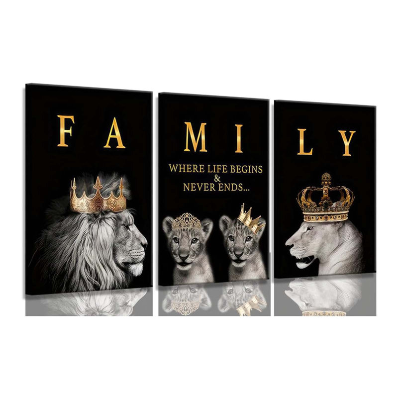 3 Piece Wrapped Canvas Print, 60cm H x 40cm W