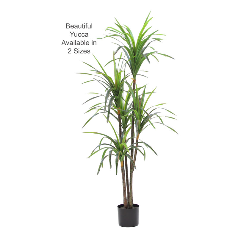 Doublure de pot en yucca artificiel, H 64 po x l 30 po x P 24 po
