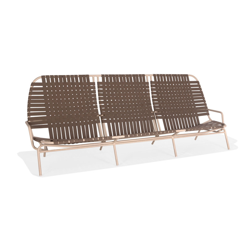 Oceans 107'' Wide Straight Aluminum Patio Sofa
