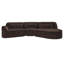 Canapé modulaire courbé à compression de 123 po Corbin-128582595