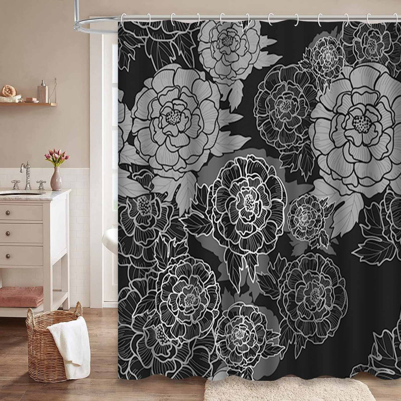 Rideau de douche Peony, L 72 po x l 72 po