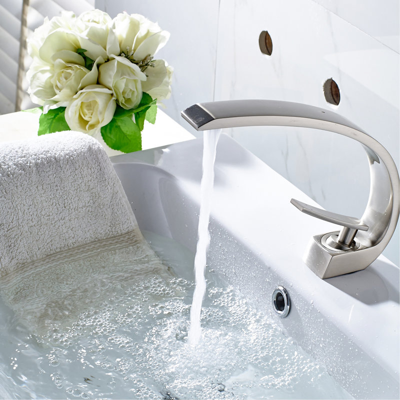 Robinet pour salle de bain Modern, Nickel brossé