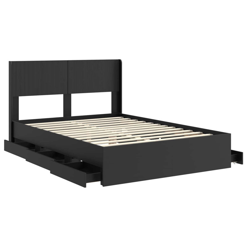 Bed, Kingsize (5'), Black