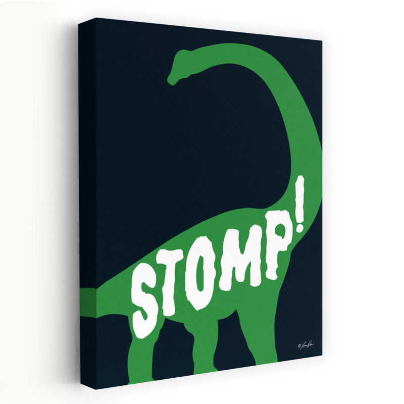 Stomp! - Art contemporain Sauropod vert, H 24 po x l 16 po