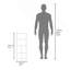 Armoire murale pour salle de bain, une porte, organisateur pour articles de toilette et serviettes, blanc