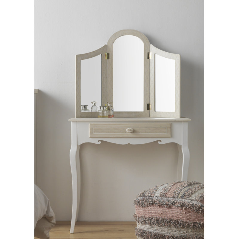 Clarita Flat Freestanding Makeup / Shaving Mirror