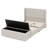 Upholstered Bed Frame With Storage Ottoman, And Vertical Stripe Wingback Headboard And Footboard-398401175-398401172