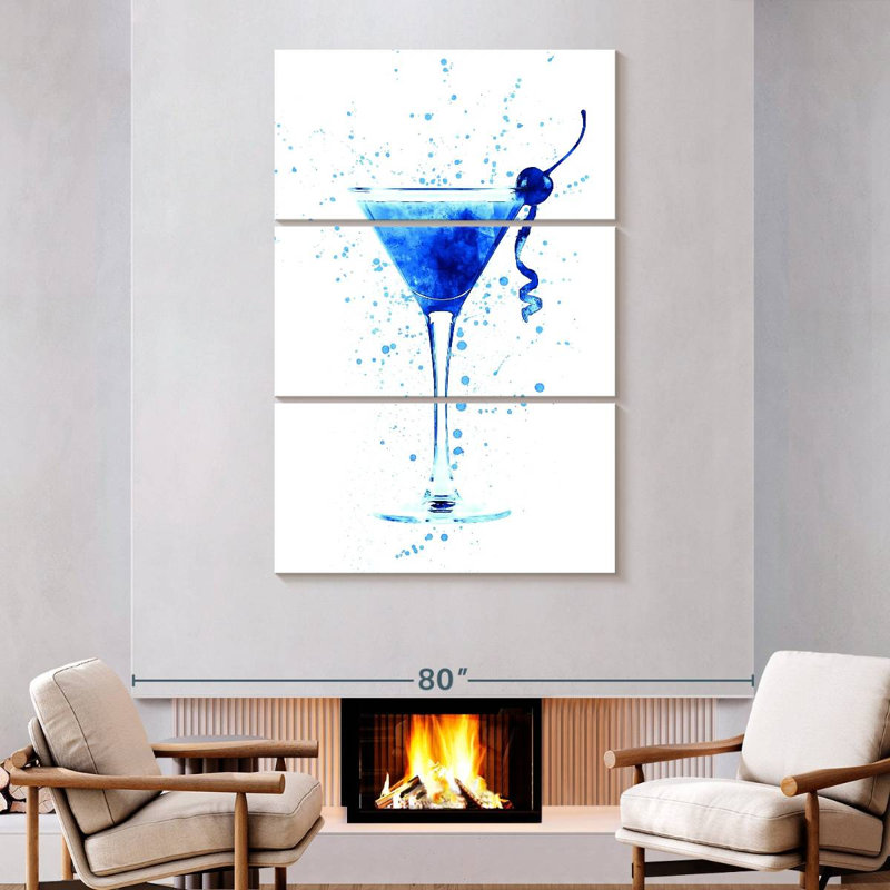 Verre à cocktail en verre I, H 74 po x l 48 po