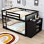 4 Drawers Wood Bunk Bed With Shelves-581376245-581376243
