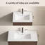 36inch Bathroom Vessel Sink, Ceramic Bathroom Vanity Sink Top without Overflow,  Convenient for Storing Personal Items - Glossy White